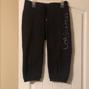 Calvin Klein gray capris